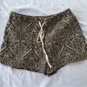 gold threaded shorts